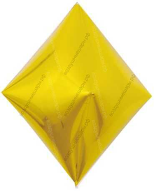 Шар с гелием 3D  Ромб, Золото, 53 см.