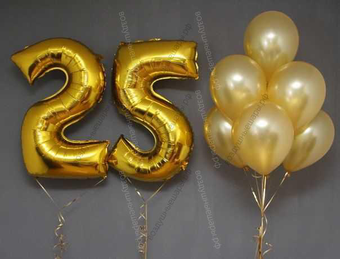 Мини-сет на день рождение "Шарики на 25 лет"