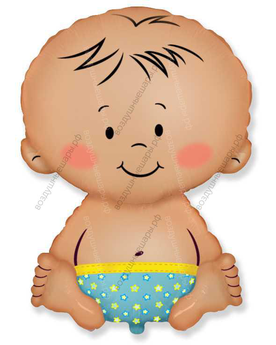 Шар Малыш мальчик, с гелием