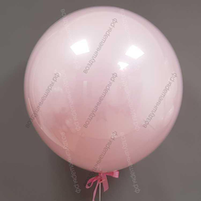 Большой розовый стеклянный шар Дабл Стафф, 75 см.