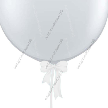 Бант из широкой ленты 50 мм для шаров