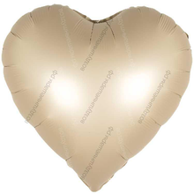 Шар с гелием  Сердце, Карамель, 46 см.