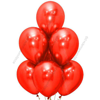 Красный хром шары с гелием