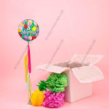 Коробка с шаром подарок женщине «8 марта»