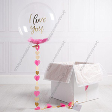 Шар в коробке в подарок "I love you!", 46 см