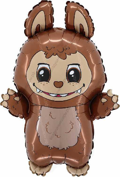 Фигура с гелием Лабубу Коричневый