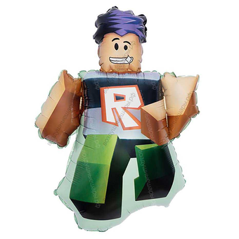 Шар Мальчик герой Роблокс, Roblox, с гелием, 86 см.