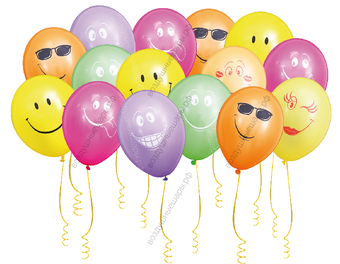 Шары Смайлики под потолок