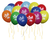 100 шаров Разноцветные пастель С Днем рождения
