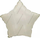 Шар (18''/46 см) Звезда, Кремовый, Сатин, 1 шт.