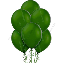 Шары Темно-зеленые металлик с гелием