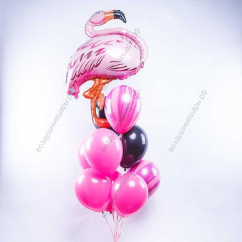 Воздушные шары для девочки Розовый Фламинго