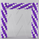 Арка бело- фиолетовая Квадратная