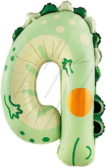 Шары-цифры смешные Звери с гелием, 90 см