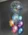 10 шаров + большой шар с надписью разноцветные