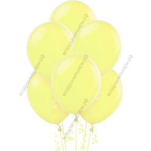 Шары Макарунс Светло-желтые с гелием