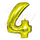 "4" золотая