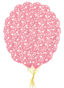 Букет шаров для новорожденной 