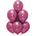 Шары хром Малиновые, Гранат, Pomegranate, с гелием