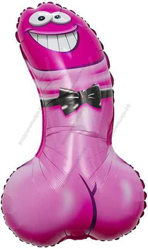 Шар гелиевый Митер Пи-пи, Розовый, 81 см