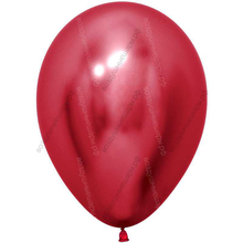 Шар Зеркальный блеск, Красный, хром