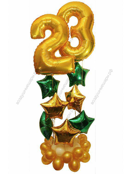 Фонтан из шаров на праздник "ПОЗДРАВЛЯЕМ"