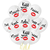 11 шаров Белые с поцелуями