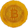 Шар (18''/46 см) Круг, Биткоин, Золото, 1 шт.