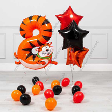 Шары на День рождения ребенка 8 лет, сет Кот