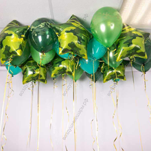 Камуфляжные шары и звезды под потолок