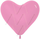 Латексный воздушный шар-сердце (6''/15 см) Розовый (009), пастель, 100 шт.
