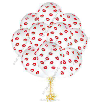 Облако из гелиевых шаров "Поцелуйчики со всех сторон"