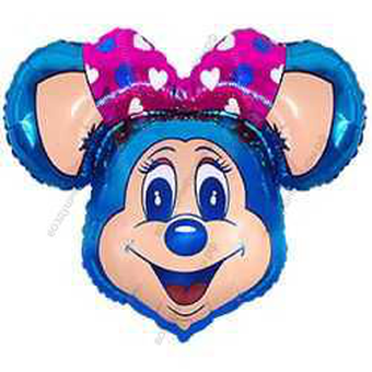 Шар с гелием  Фигура, Супер Лолли-Маус, Синий, 94 см.