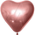 Сердце (12''/30 см) Розовое золото (526), хром, 25 шт.