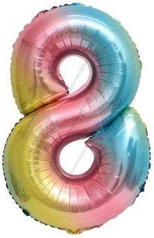 Мини- цифры Градиент, надутые воздухом, не летающие, 30 см.