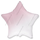 Шар (18''/46 см) Звезда, Розовый, Градиент, 1 шт.