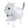 Шар 3D (25''/64 см) Ходячая Фигура, Кошка, Белый, 1 шт., R943