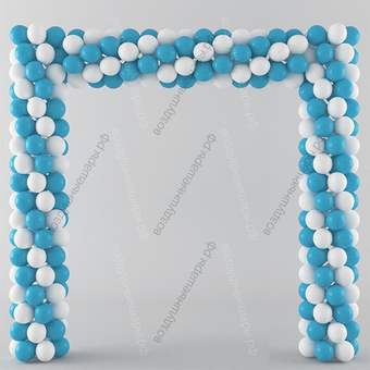 Спираль бело-голубая