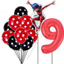 Шары с гелием на 9 лет Леди Баг