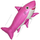 Шар (39''/99 см) Фигура, Счастливая акула, Розовый, FM