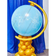 Глобус из воздушных шаров Оригинальный на золотой ножке