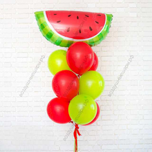 Букет из шаров на день рождение "Арбузная долька"