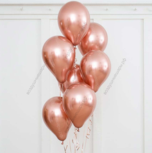 Шары с гелием Розовое золото, хром
