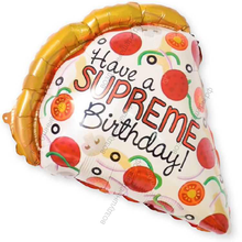 Шар с гелием  Фигура, Кусочек пиццы, Лучший ДР, 56 см.