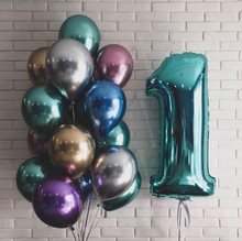 Фонтан Хром разноцветный с Цифрой (любой)