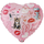 Сердце с гелием, Лучшей подруге- Бести, Розовое, 46 см