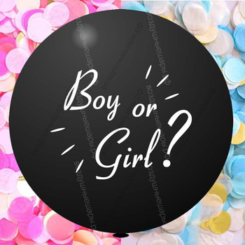 Большой гелиевый шар "Определение пола ребенка!", 70 см