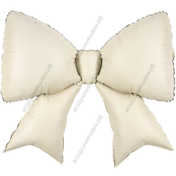 Шар с гелием Бант, Кремовый, Сатин, 99 см