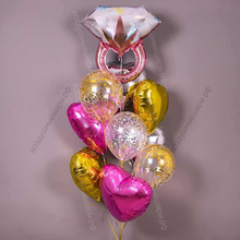 Фонтан из воздушных шаров "Предложение"