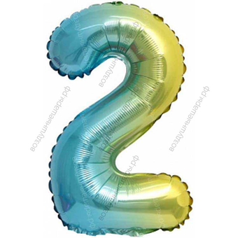 Мини- цифры Градиент, надутые воздухом, не летающие, 30 см.